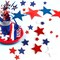 120-Pack Patriotic Wooden Star Ornaments for 4th of July & Memorial Day Crafts